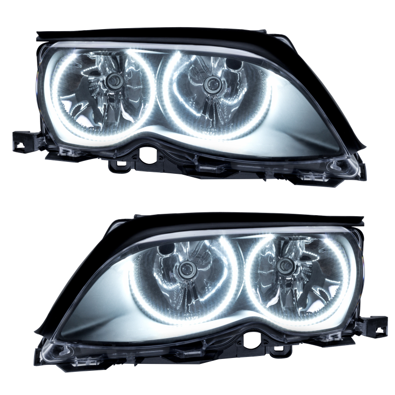 BMW 3 Series Headlight Assemblies - ORACLE Lighting - SMD Pre-Assembled - Black - White - `02-`05 BMW 3 Series Headlight Assemblies - ORACLE Lighting - SMD Pre-Assembled - Black - White - `02-`05